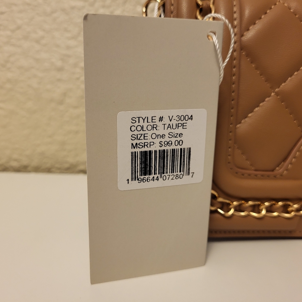 NWT Valentino Orlandi Deep Tan Vegan Leather Handbag - Picture 7 of 7